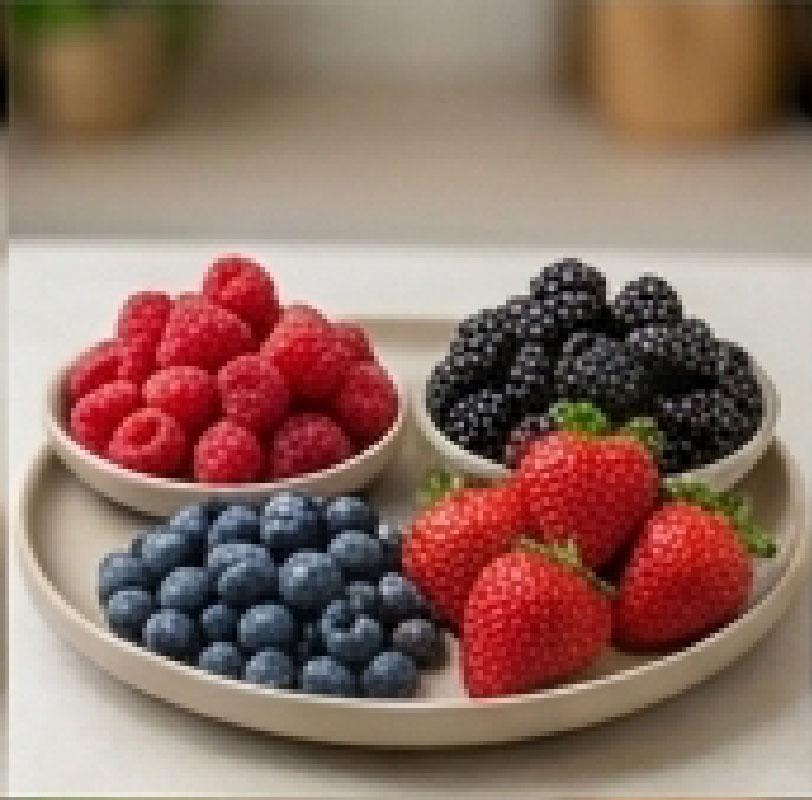 Matunda ya beri (blueberry, raspberry, blackberry)